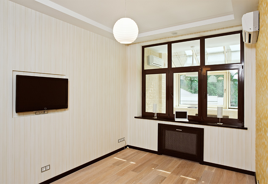 Ламинированные окна ПВХ профиля REHAU с ламинированным пластиковым подоконником